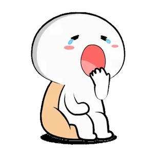 🥱 piangere, triste, cartone animato, emotivo, lacrime whatsapp sticker