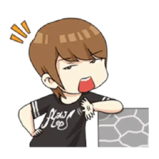 😧 flow flow Kartun, Marah, Karakter, Emosi, Manga, Lucu whatsapp sticker