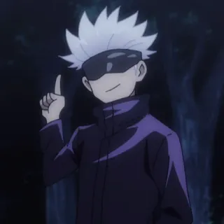 🤍 Gojo Satoru Jujutsu Kaisen anime, manga, sorcerer, gojo, satoru telegram sticker