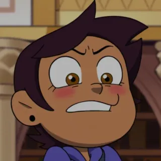 😡 Luz Noceda The Owl House cartoon, animation, character, the owl house, luz noceda telegram sticker