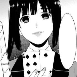 🃏 WHAT!? anime, manga, playing cards, spades, facial expression telegram sticker