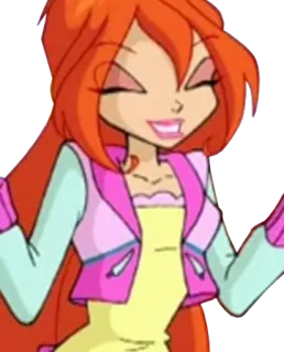 😅 Bloom Winx Club fada, animado, desenho animado, winx club, bloom telegram sticker