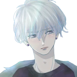 😥 anime, manga, boy, character, art, illustration telegram sticker