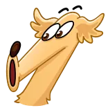 😲 cachorro, desenho animado, animal, engraçado, animal de estimação, golden retriever telegram sticker