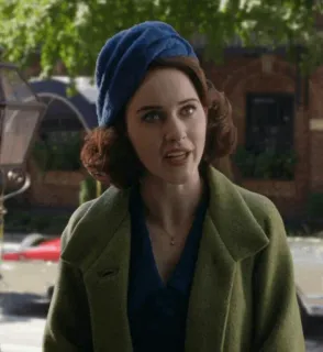 😨 Miriam 'Midge' Maisel The Marvelous Mrs. Maisel woman, vintage, midge maisel, marvelous mrs maisel, character telegram sticker