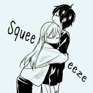 🕷 Squeeze Anime, Abrazo, Amor, Afecto telegram sticker