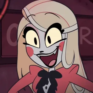 🌟 Charlie Morningstar Hazbin Hotel 만화, 애니메이션, 호텔, 미소, 악마 telegram sticker