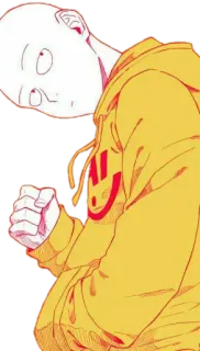 😼 Saitama One-Punch Man Аниме, Сайтама, Ванпанчмен, Герой, Манга telegram sticker