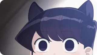 👀 Komi Shouko Komi Can't Communicate Anime, Mangá, Komi Não Consegue Comunicar, Komi Shouko, Orelhas de gato, Fofo, Kawaii telegram sticker
