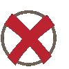 ❌
