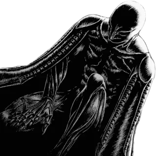 👹 berserk, anime, manga, quỷ, tối tăm, fantasy telegram sticker