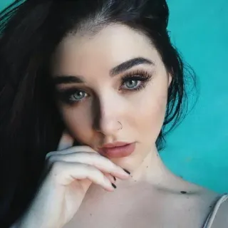 🤍 mujer, cara, retrato, belleza, maquillaje, ojos whatsapp sticker