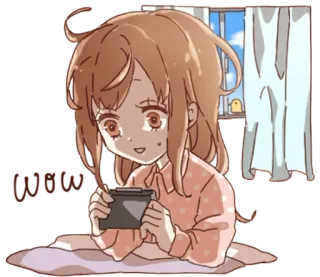 👩 www Anime, Mädchen, Gaming, Kawaii, Niedlich, Cartoon telegram sticker
