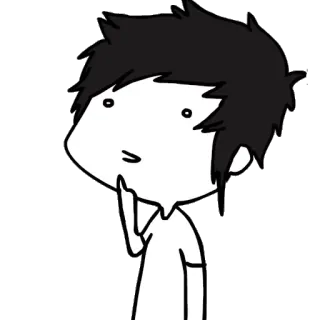 😕 desenho animado, personagem, desenho, ilustração, pensando, questionando telegram sticker