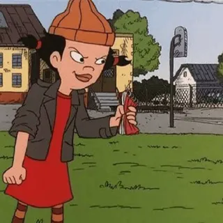 🖤 Ashley Spinelli Recess cartoon, character, recess, disney, ashley spinelli, girl, angry telegram sticker