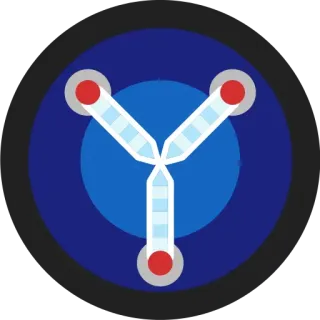 😚 设计, 符号, 抽象, 形状, 蓝色, 红色, 几何, 几何的 telegram sticker