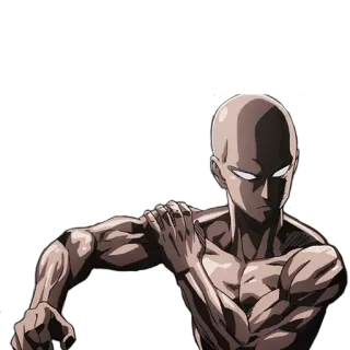 😤 Saitama One-Punch Man Anime, Artes marciales, Superhéroe, Acción, Saitama, One-Punch Man whatsapp sticker