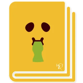 📔 vómito, enfermo, enfermedad, emoji, dibujos animados, amarillo, verde telegram sticker