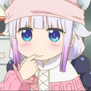 🍥 Kanna Kamui Miss Kobayashi's Dragon Maid Anime, Kanna, Drache, Süß, Manga, Kanna Kamui, Miss Kobayashis Dragon Maid telegram sticker