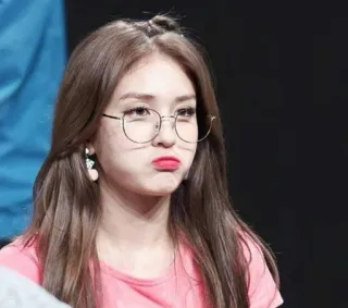 🍧 人物, 女性, メガネ, ポートレート, 韓国, ソミ telegram sticker