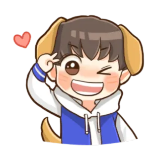 Hoodie Boy Pa-chan @stickerscar telegram stickers