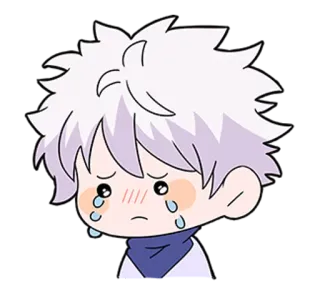 😢 애니메이션, 우는, 슬픈, 스티커 telegram sticker