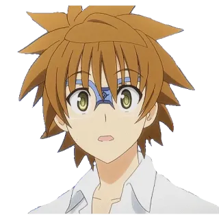 🤓 anime, boy, portrait, cartoon telegram sticker