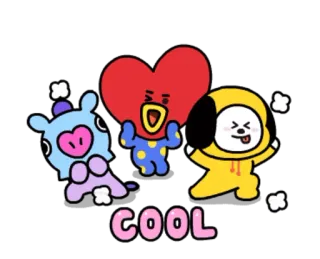 😍 COOL cartoon, cute, cool whatsapp sticker