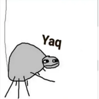 ☹️ Yaq araignée, dessin animé, humour, dessin telegram sticker