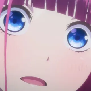 😧 anime, menina, fofa, rosto, olhos telegram sticker