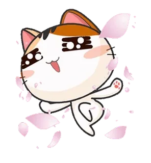 🤩 kot, zwierzę, słodki, kawaii, kreskówka, zwierzak, kociak whatsapp sticker
