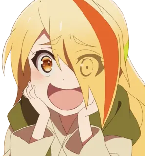 😍 Saki Nikaido Zombie Land Saga Аниме, Зомби, Девушка, Мультфильм, Смешные, Милые telegram sticker