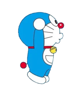 😗 Doraemon Anime, Desenho animado, Gato robô, Sino, Azul, Japonês whatsapp sticker
