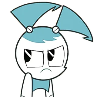 😠 Jenny Wakeman My Life as a Teenage Robot dessin animé, robot, adolescent, fille, Jenny Wakeman, animé telegram sticker