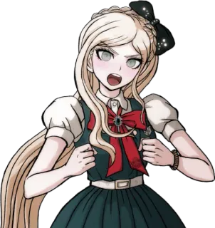 😡 Sonia Nevermind Danganronpa Аниме, Блондинка, Принцесса, Danganronpa, Соня Невермайнд telegram sticker