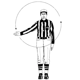 🏈 referee, penalty, sport, football, signal telegram sticker