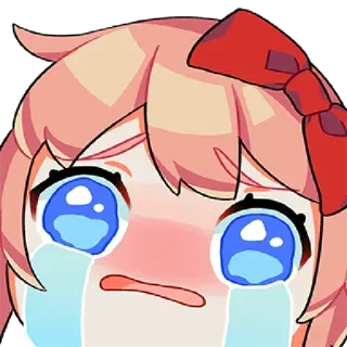 😭 llorando, triste, anime, dibujos animados, lágrimas whatsapp sticker