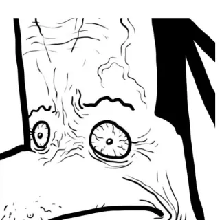 😵 ilustração, chocado, assustado, rosto, expressão telegram sticker