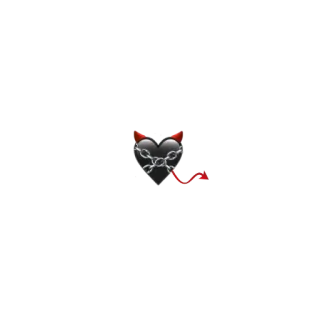👹 сердце, дьявол, в цепях, темный, эмодзи telegram sticker