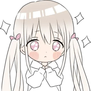 ✨ anime girl, chibi, cute, sticker, cartoon telegram sticker