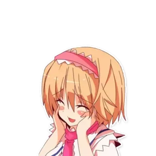 😳 Anime, Garota, Kawaii, Fofo, Desenho animado telegram sticker