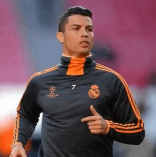 🖤 Cristiano Ronaldo 足球, 美式足球, 运动员, 罗纳尔多, 皇家马德里 telegram sticker