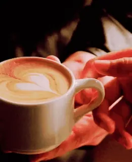 ☕ Kaffee, Latte Art, Tasse, Getränk, Getränk telegram sticker