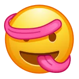 😛 Emoji, Cara, Lengua, Rosa, Amarillo, Travieso whatsapp sticker