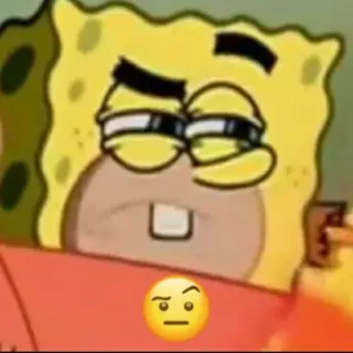 🤨 SpongeBob SquarePants telegram sticker