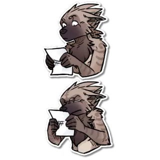 ⁉ # naklejka, rysunek, kreskówka, symbol whatsapp sticker