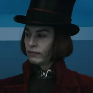 🎩 Willy Wonka Charlie and the Chocolate Factory Willy Wonka, Schokolade, Film, Charakter, Fabrik, Süßigkeiten telegram sticker