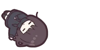 🙃 Мультфильм, Лежа, Чиби, Милый telegram sticker