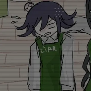 😠 Kokichi Oma Danganronpa LIAR Anime, Danganronpa, Kokichi Oma, Lügner, Charakter, Videospiel telegram sticker
