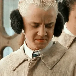 🐾 Draco Malfoy Harry Potter 드레이코 말포이, 해리 포터, 캐릭터, 마법사, 귀마개, 표정 telegram sticker
